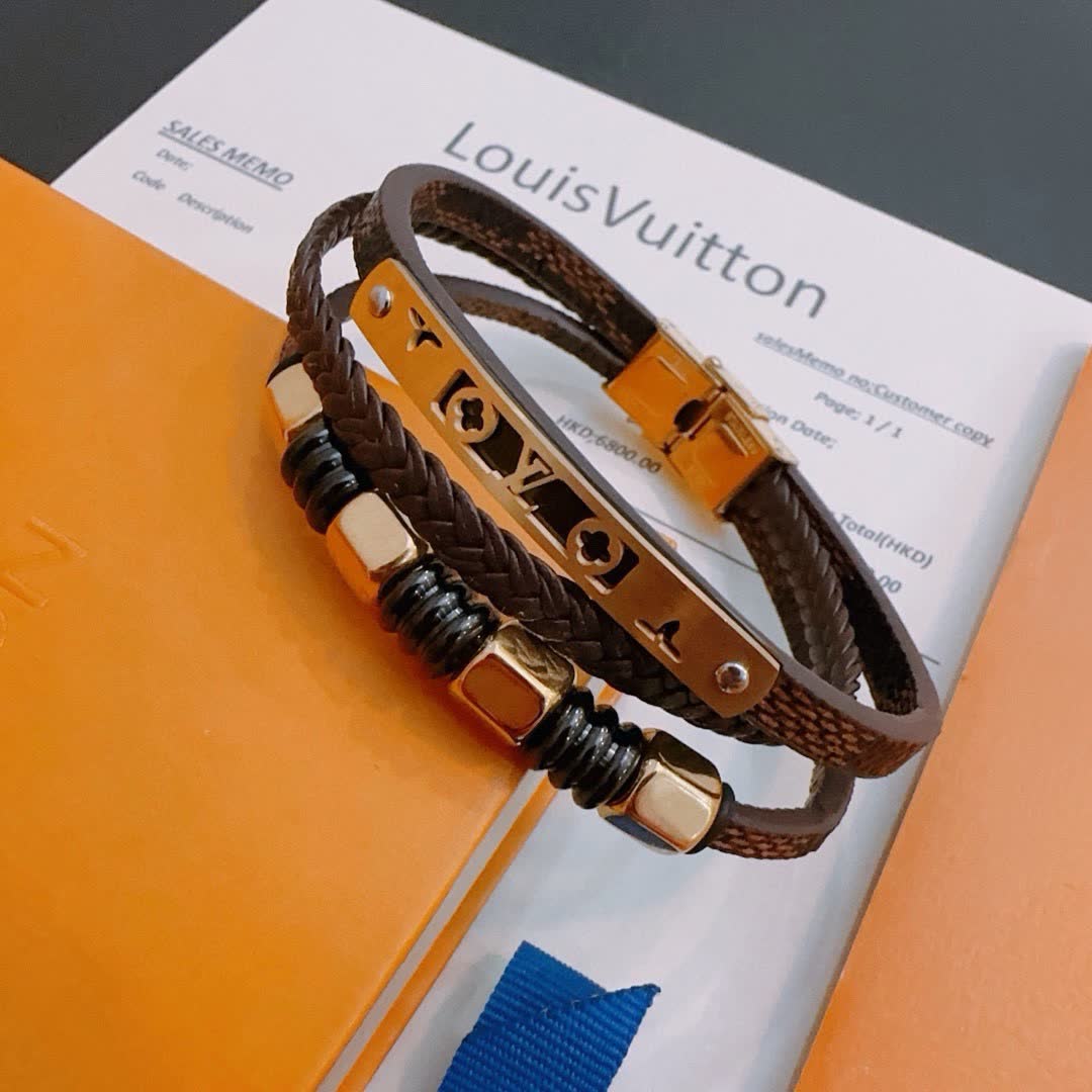 Louis Vuitton Leather Bracelet